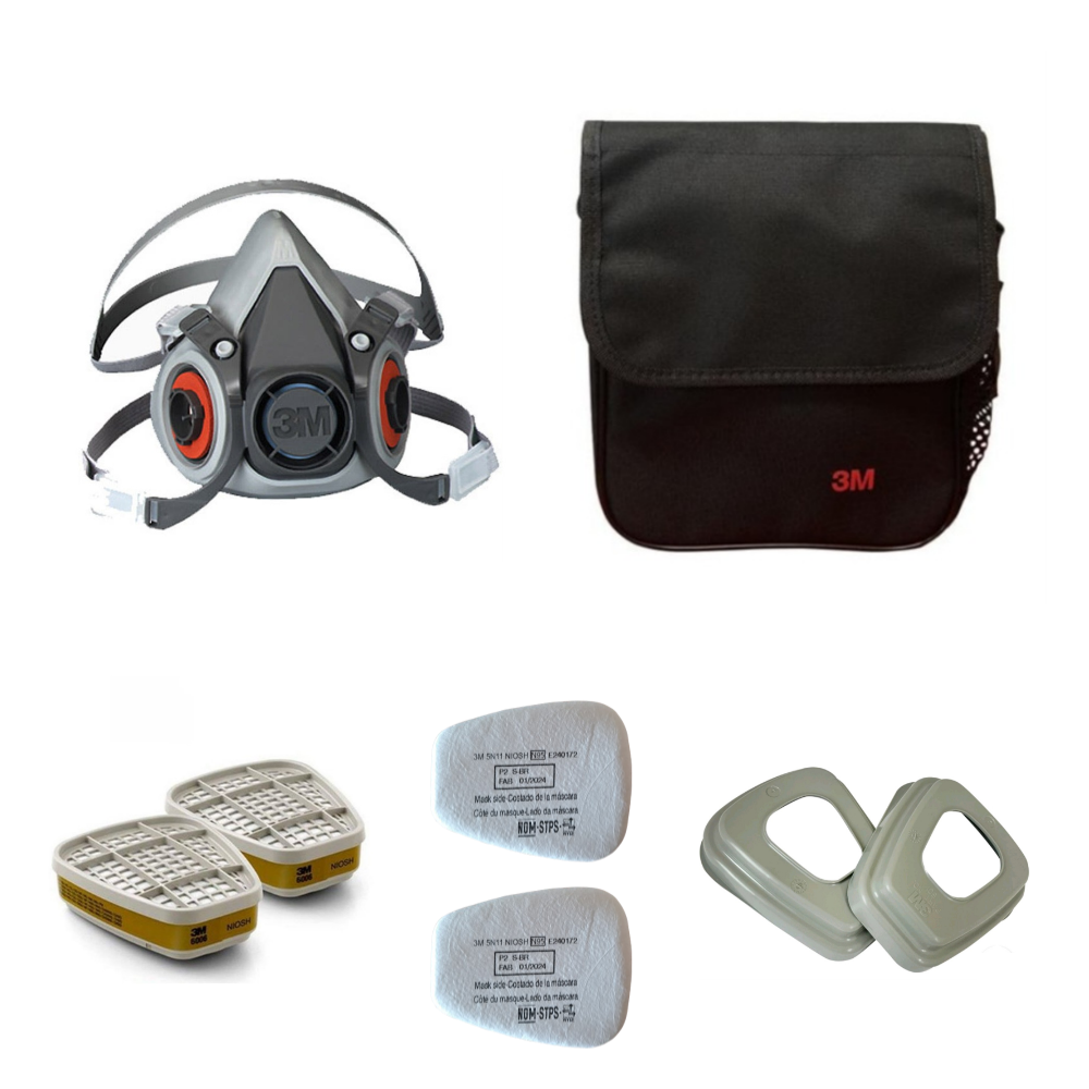 3M 방독마스크 세트 6200+6006K+5N11+501+방독면가방(반면형), 1세트 57,750원