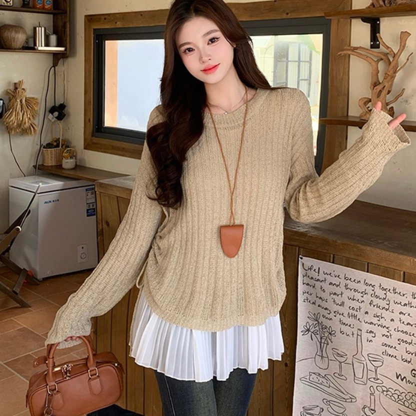 비아이와이 여성 봄 가을 데일리 민소매+니트 캐주얼 투피스 세트 D36 29,800원