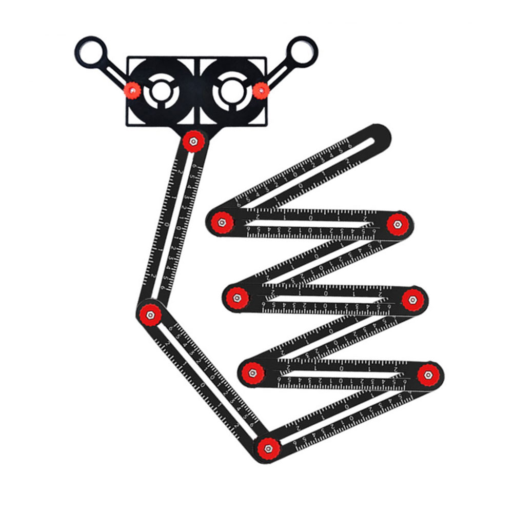 타일자 9관절 알루미늄 각도자 만능 접이식 목공 타공 모양따기 코너, 1개 11,870원