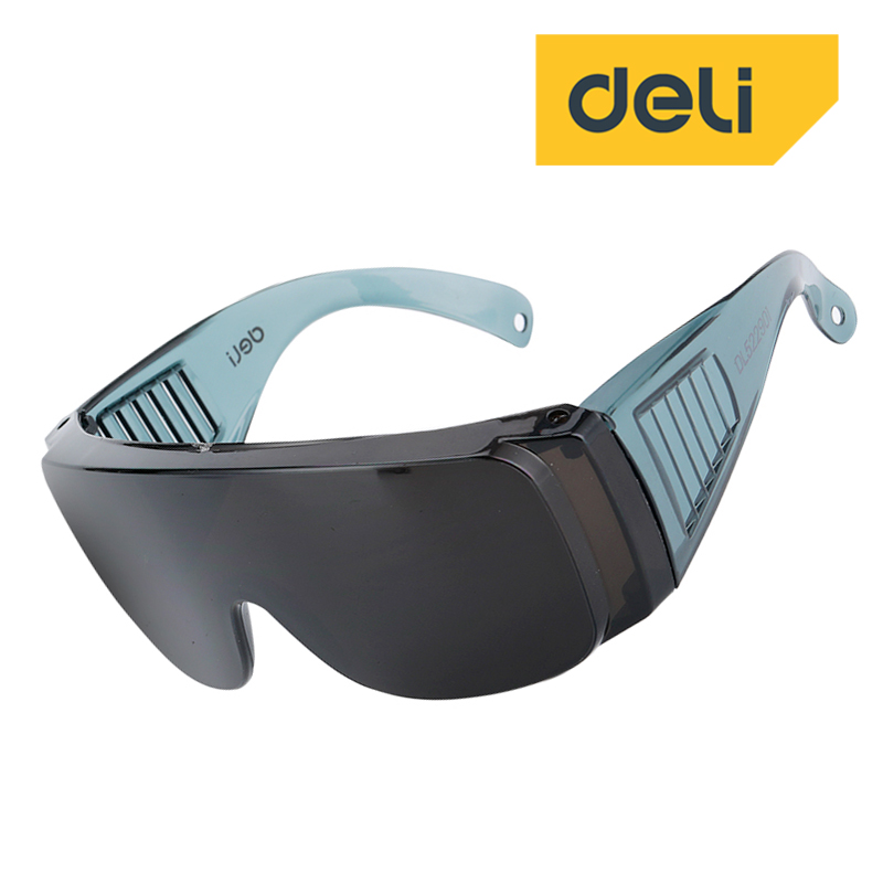 델리툴즈 용접 고글 안전 용접면 웰딩 눈 보호 안경 작업용, 블랙 + 블루, 1개 9,680원