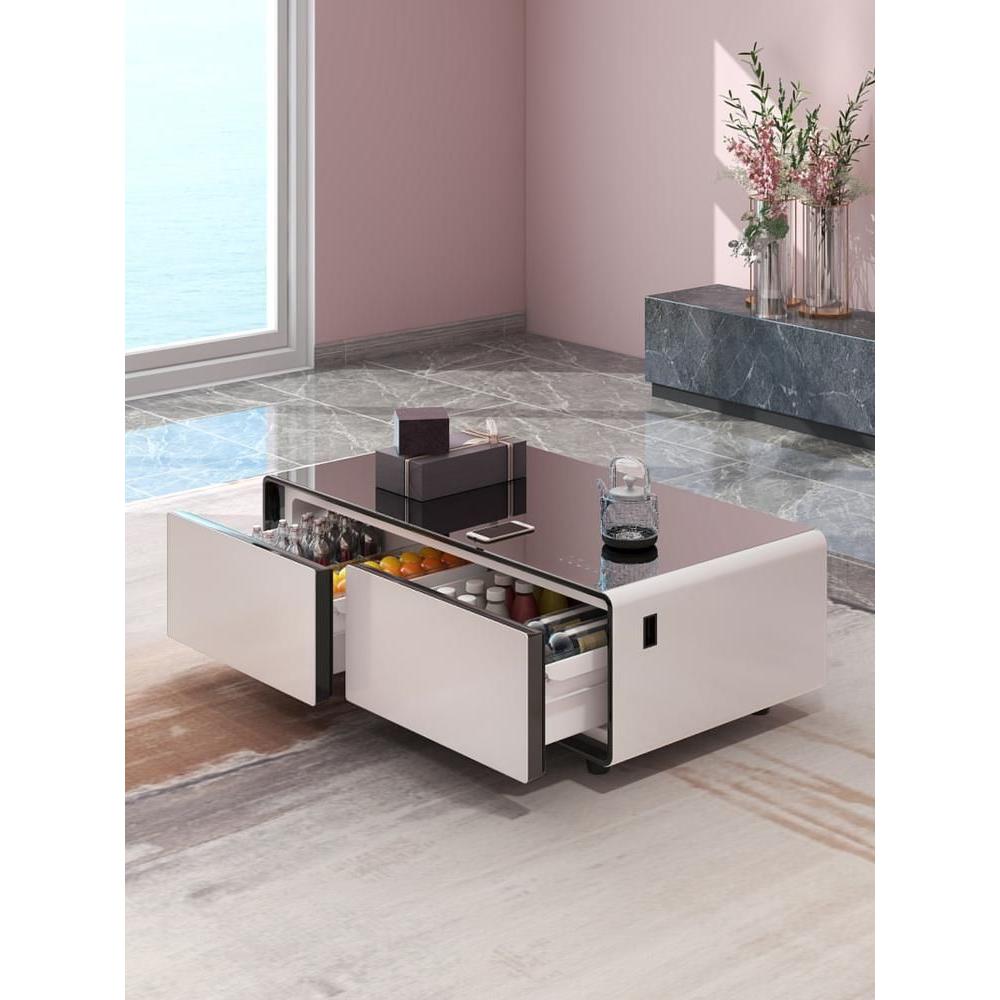 제이베니-2386 모던 수납형 거실 테이블 냉장고 냉동보관 올인원 다기능 바 사무실 가정용 무선충전 1,833,400원