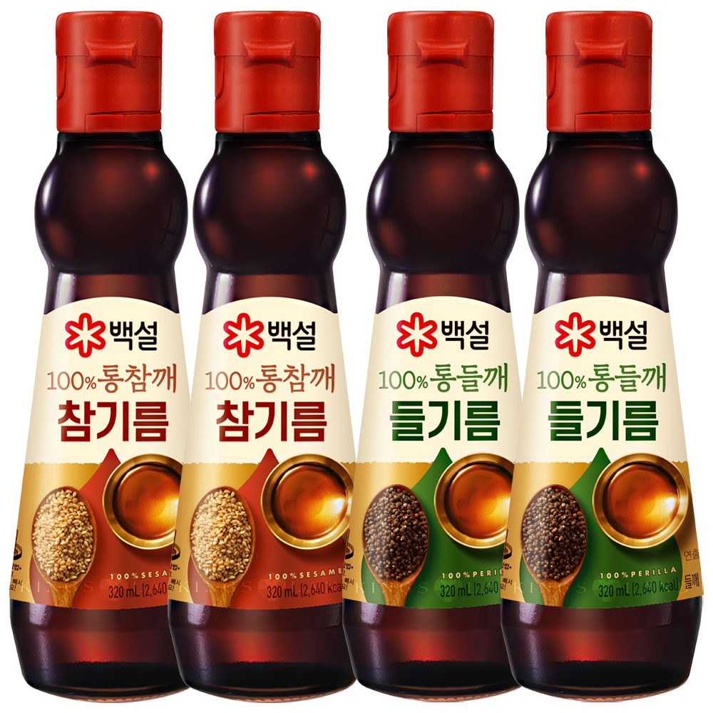 백설 100%통참깨 참기름+ 100%통들깨들기름 59,500원