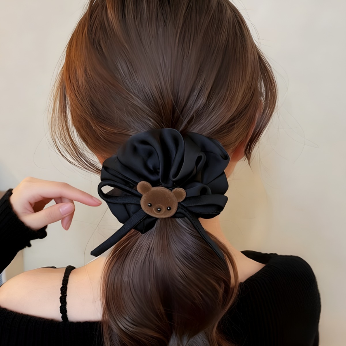 COCOMONSTER 프리미엄 나일론 리본 곱창 헤어끈 똥머리 머리끈 15,000원