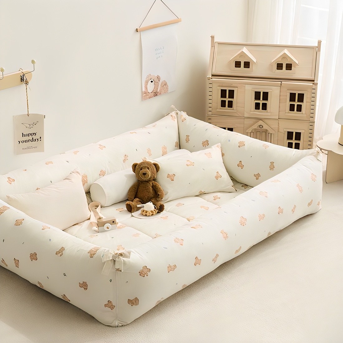 쉬즈홈 순면 가드 범퍼 롱쿠션 커버 + 솜 세트 22,900원