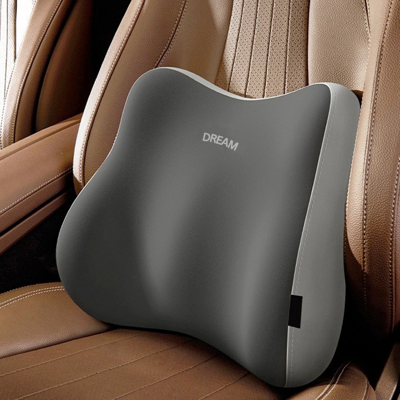 마벨인홈 사무실 의자 침대 차량 허리 등 메모리폼 받침 쿠션, 블랙그레이, 현재가 12,900원