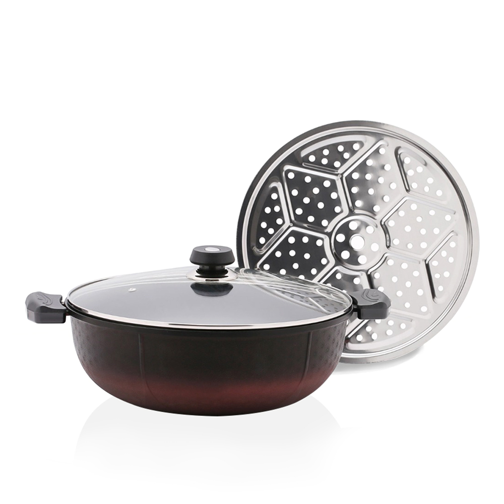 퀸센스 대용량 궁중팬 겸용 IH 멀티팬 웍 전골 냄비 32cm~36cm 45,800원