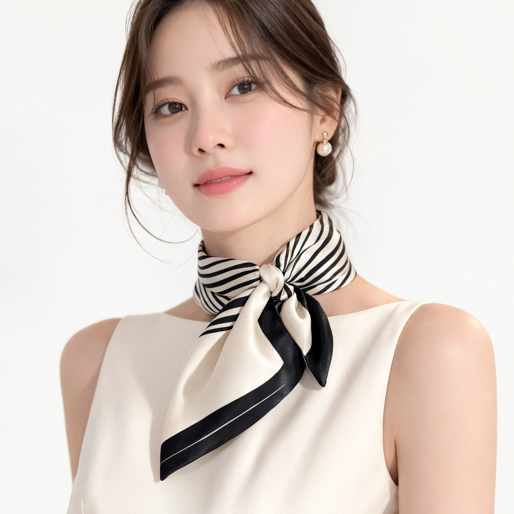 사이드비 우아 고급 실크스카프 봄 가을 데일리 70x70 사이즈 29,900원