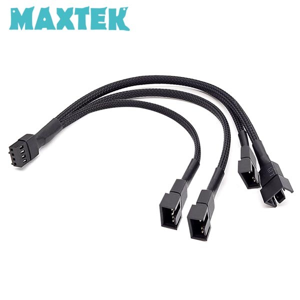 27cm PWM 4핀 팬전원 4분배 연장 케이블 팬허브 메쉬타입 쿨러 팬커넥터 연장 HUB 슬리빙 블랙 맥스텍 MT081 2,900원