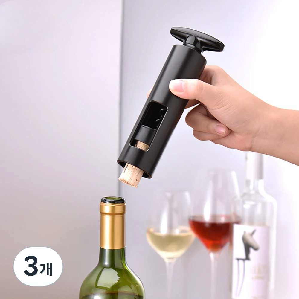 도베른 편리한 와인오프너 코르크 병따개, 3개 22,300원