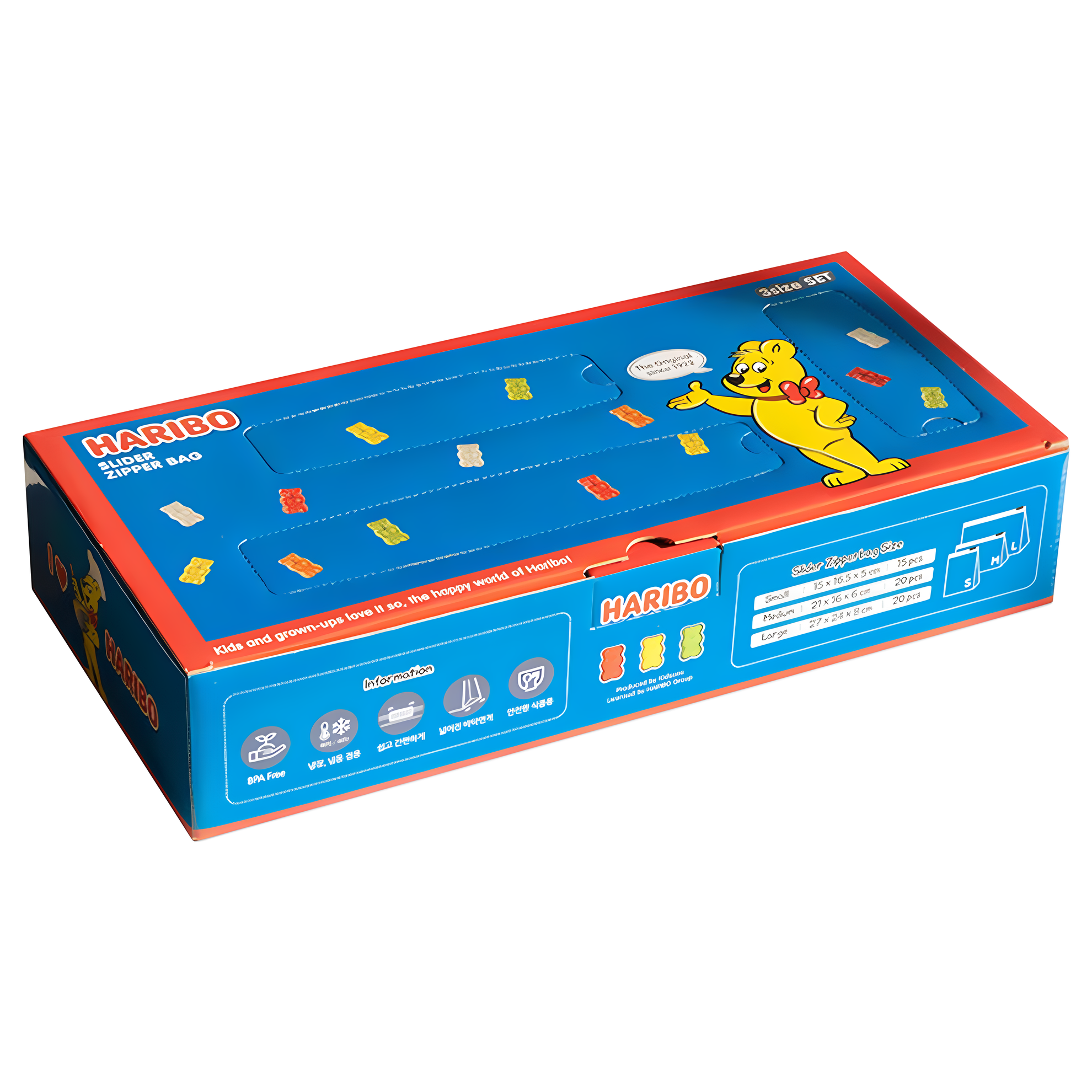 하리보 슬라이더 지퍼백 3종 세트 15,960원