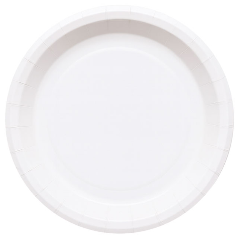 파티팡 화이트 일회용 종이접시 18cm [파티용 디저트 플레이트], 1세트, 120개입 9,800원
