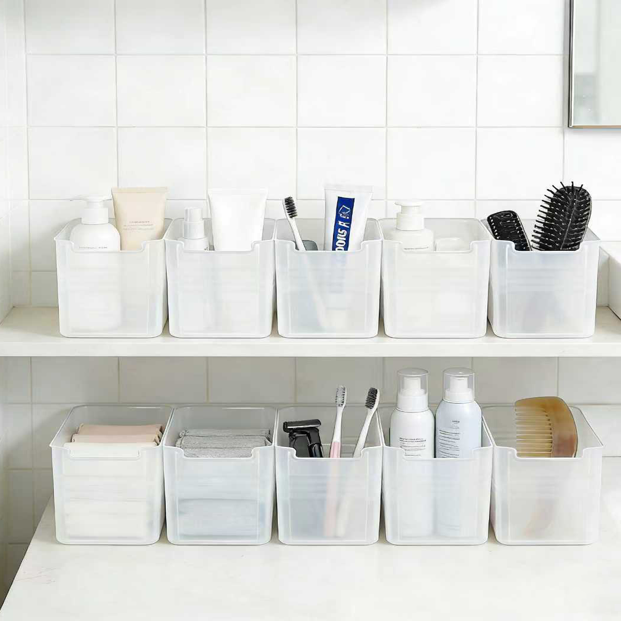 프란다스 다용도 수납 정리함, 반투명, 10개 4,960원