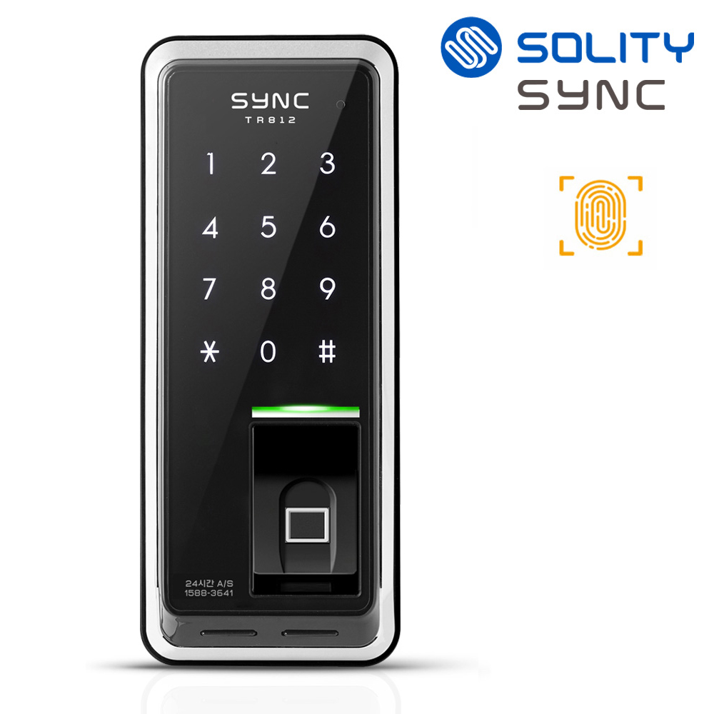 솔리티 씽크 TR812 지문인식+번호키 Area Type 지문키 정교하고 빠른 인증 지문100개 허수기능 내부강제잠금 강력한내구성 침입/파손경보 고온경보 현관문 디지털도어락 도어록 99,900원