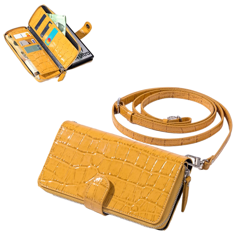 BonAtti HERES 천연소가죽 악어 지퍼 지갑 케이스+긴 크로스 줄 갤럭시 S26 플러스 울트라 102,900원