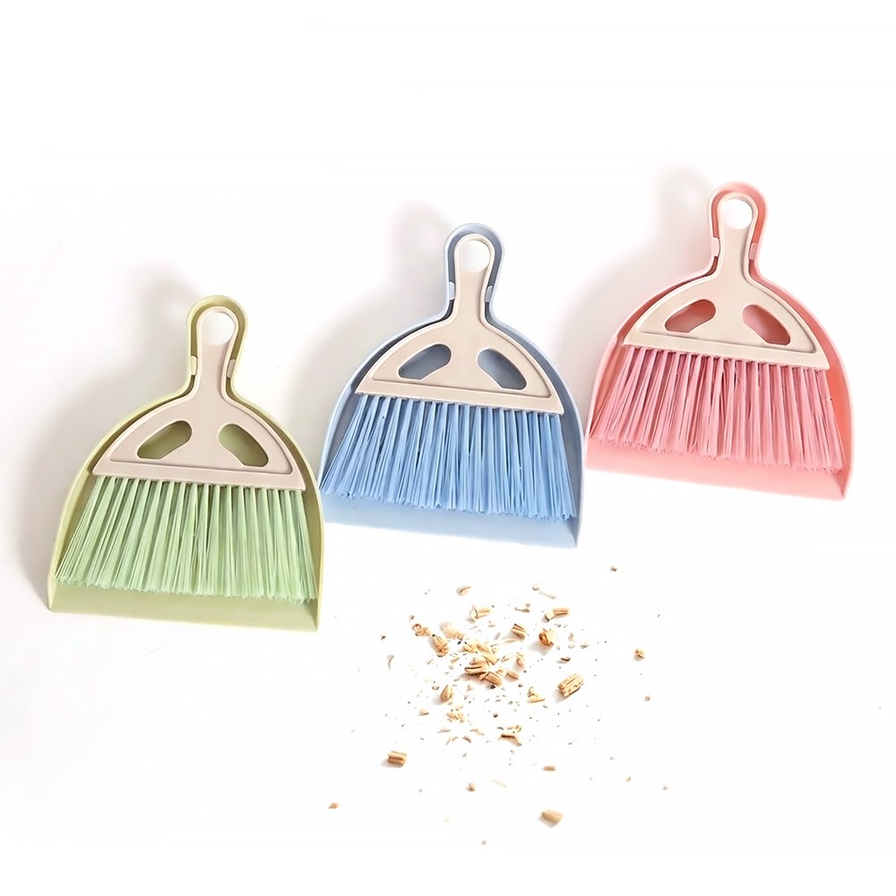 편리홈 초등 신학기 책상 미니 빗자루 세트, 그린,핑크,블루, 1세트 9,900원