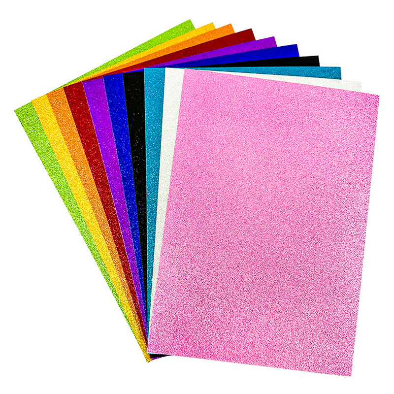 마다꾸미 글리터 DIY 반짝이 펠트지 10종 세트 비접착식, 혼합색상, 1세트 6,500원