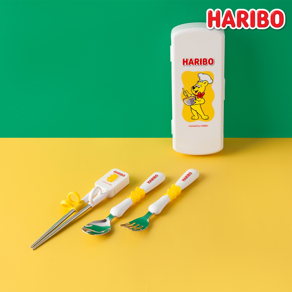 하리보 스푼포크스텐젓가락케이스세트/ 유아 수저세트 장난감 구디백 문방구 커트러리세트 21,420원