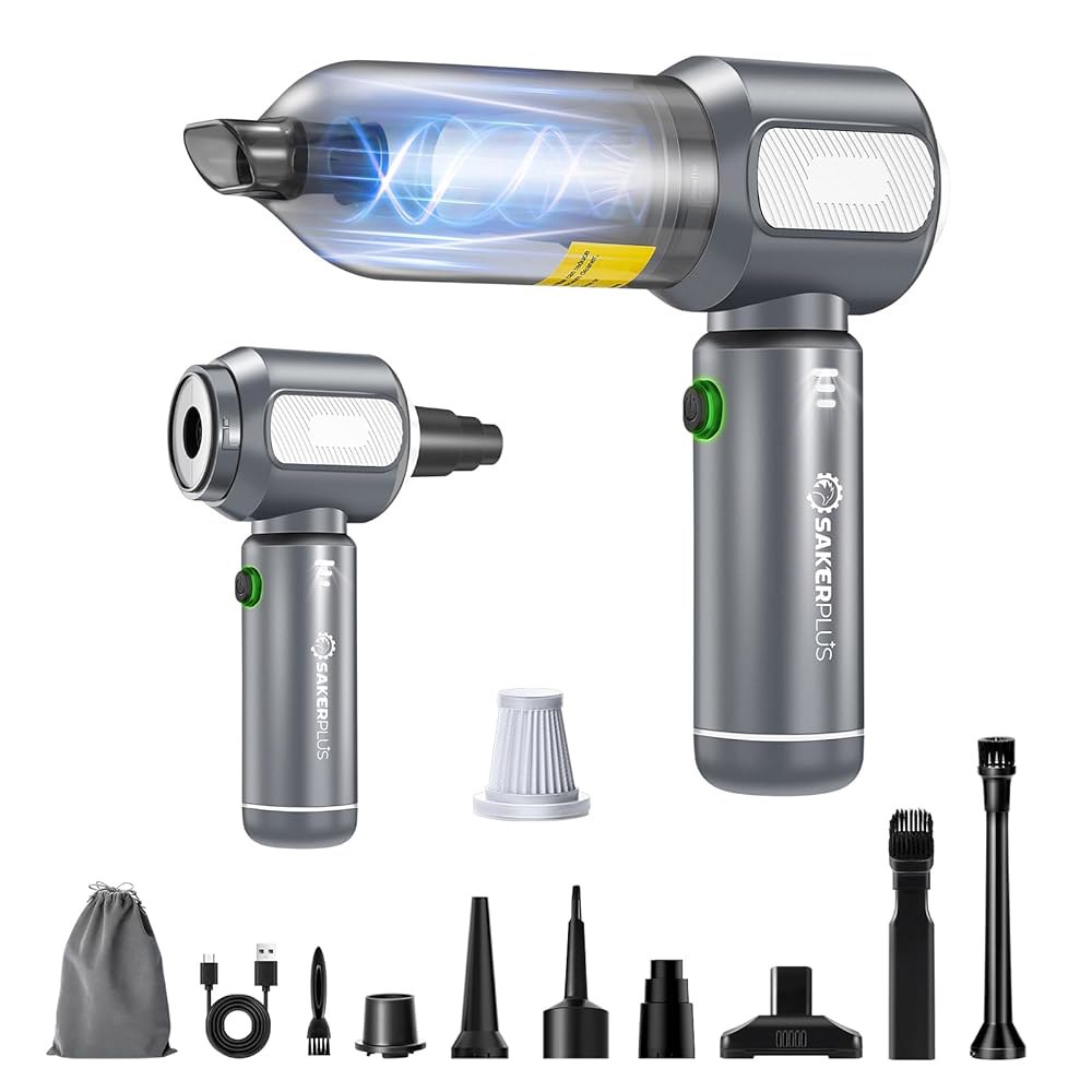 세이커플러스 미니 진공청소기 무선 차량용 17500PA 고흡입 3 IN 1 핸드헬드 송풍 팽창 감압 휴대용 HEPA 필터 포함 차량용 데스크탑 홈 SW106 108,400원