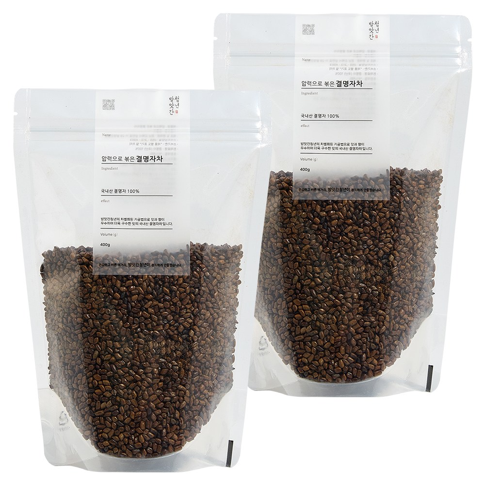 방앗간청년 볶은 진한 국내산 100% 결명자차, 400g, 2개입, 1세트 19,920원