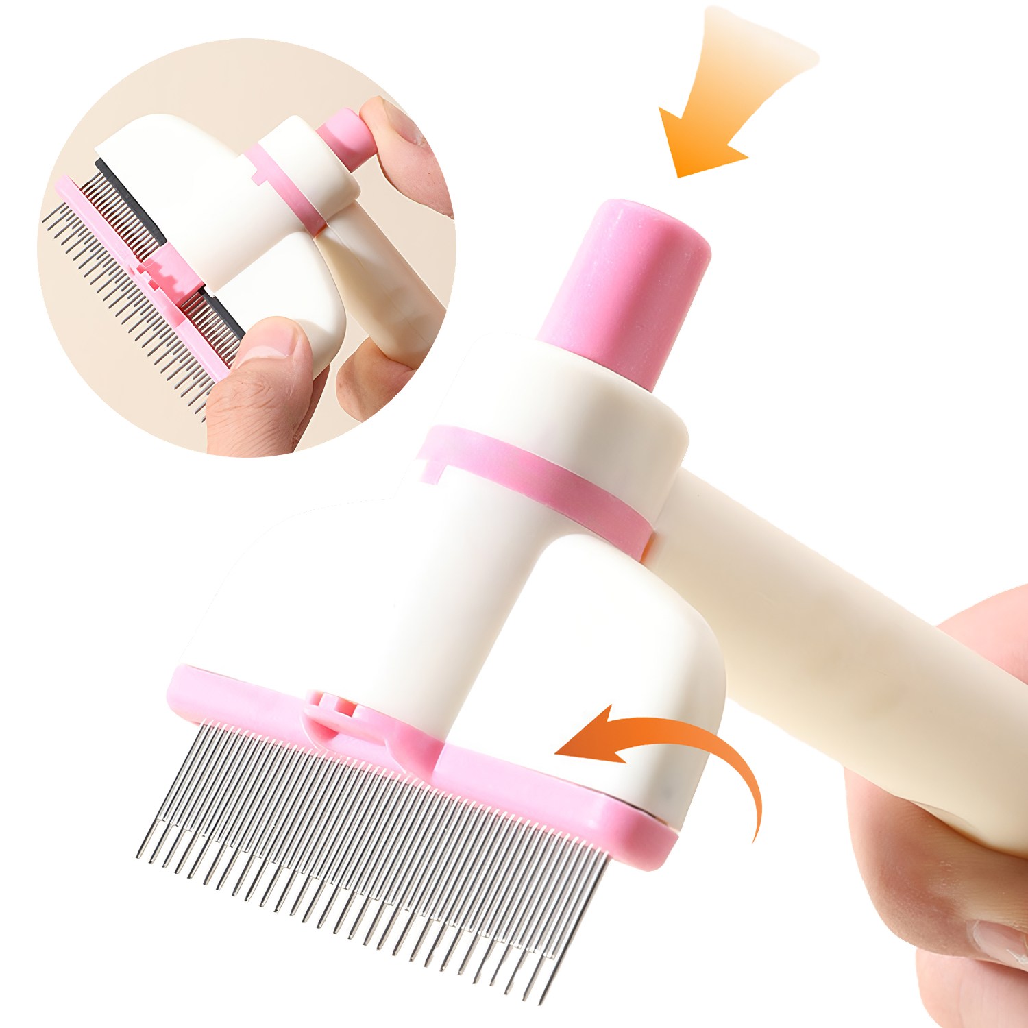 마이티펫 반려동물 원터치 털제거 마사지 브러쉬 5,500원