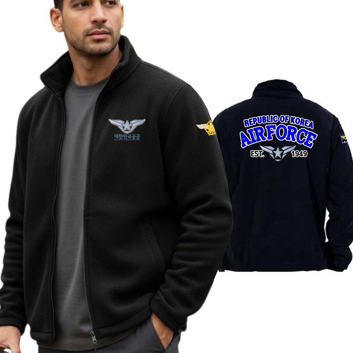 대한민국공군 ROKAF 로카프 공군 보아털 기모 후리스 남성자켓 42,000원