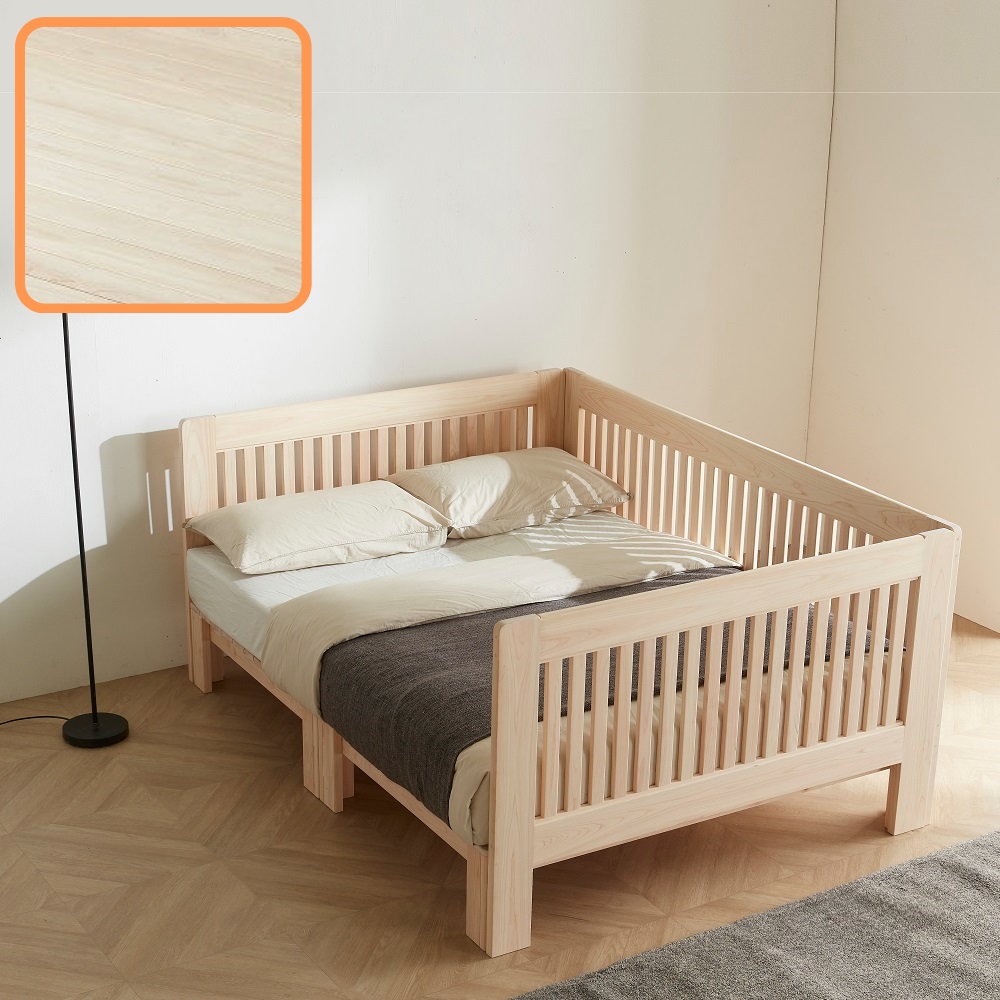 바르숲 무절 (가드3) 패밀리 침대 편백나무 원목 침대가드 침대 프레임, 베이지 1,136,000원