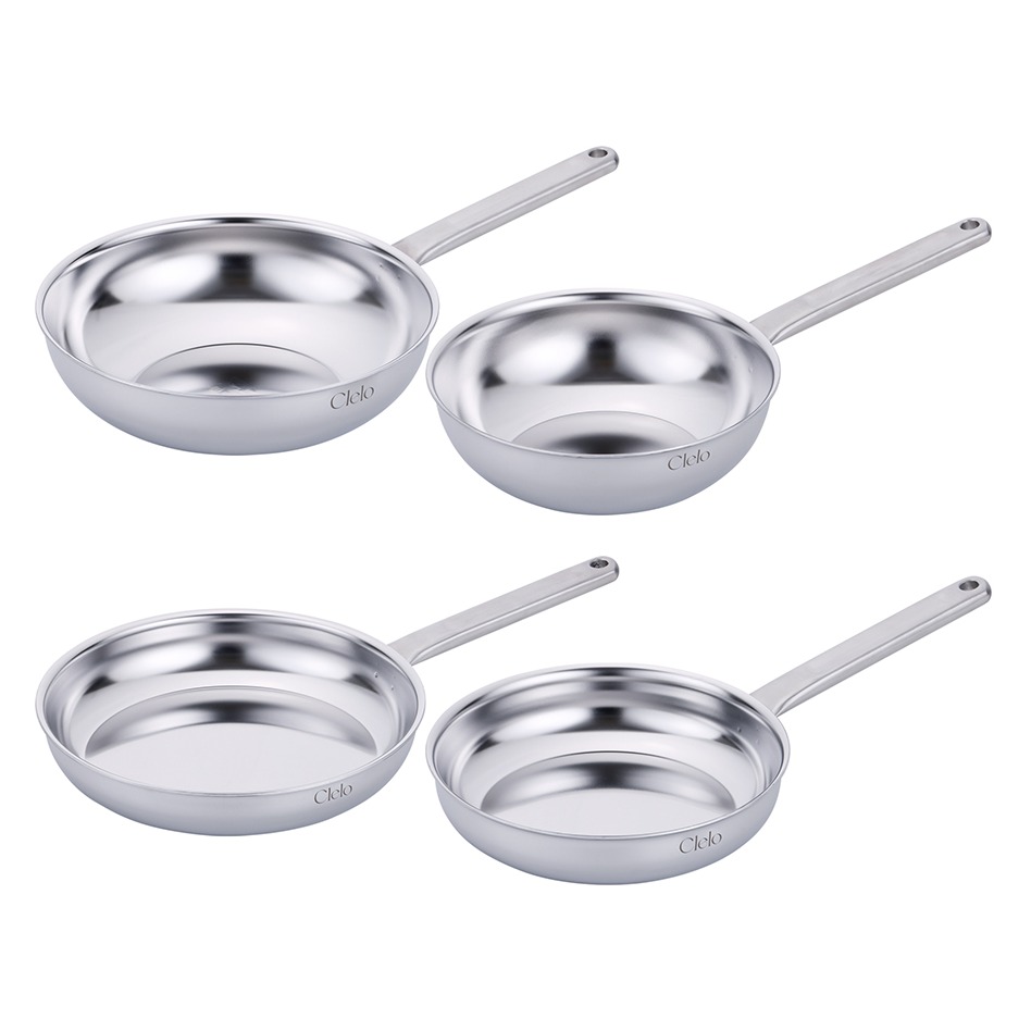 리빙아트 인덕션 씨엘로 무연마제 통5중 스테인레스 팬 4종 세트 4개 229,000원
