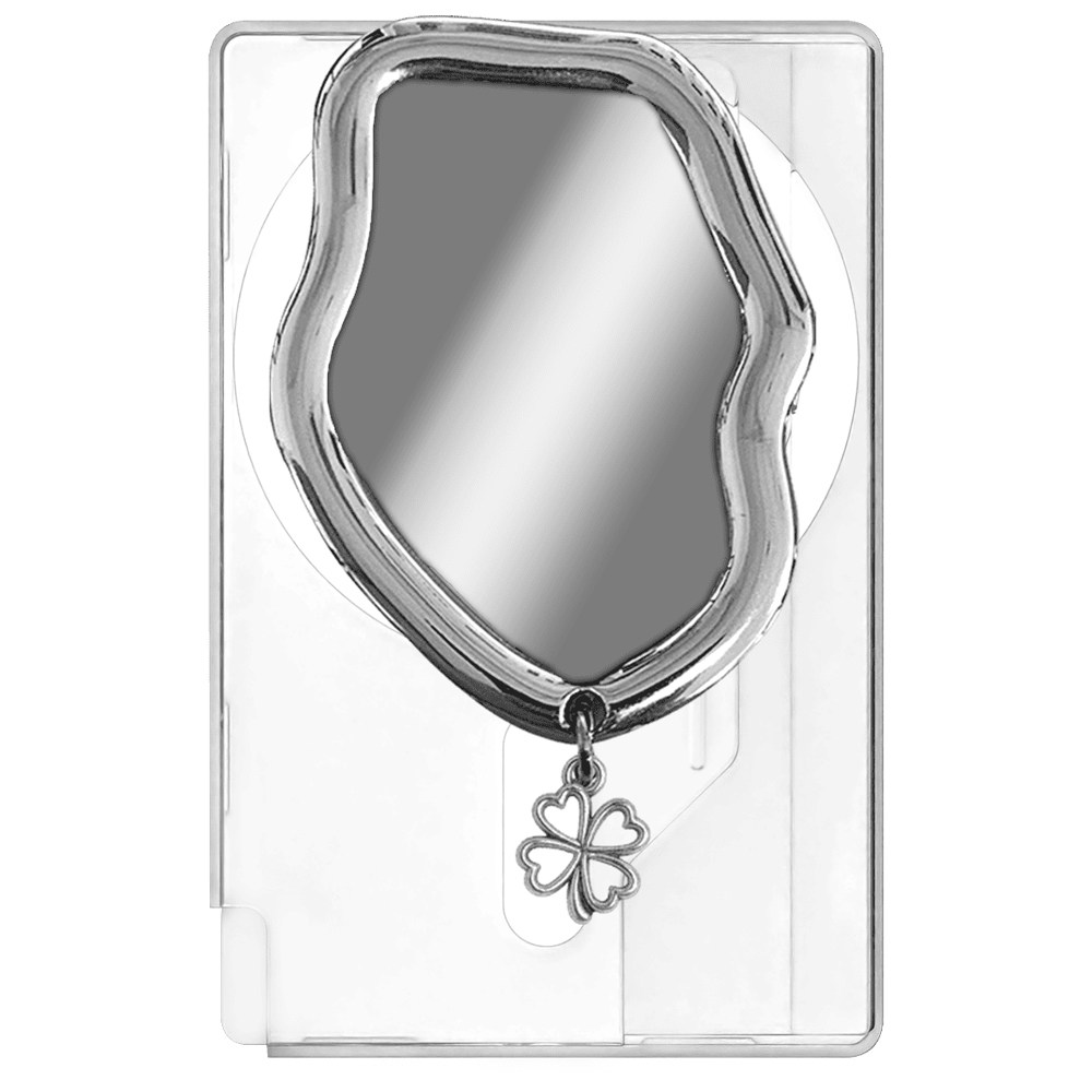 168cm 맥세이프 카드지갑 그립톡 올인포켓 스틸 바이브 실버, 실버 클로버, 1개 24,800원