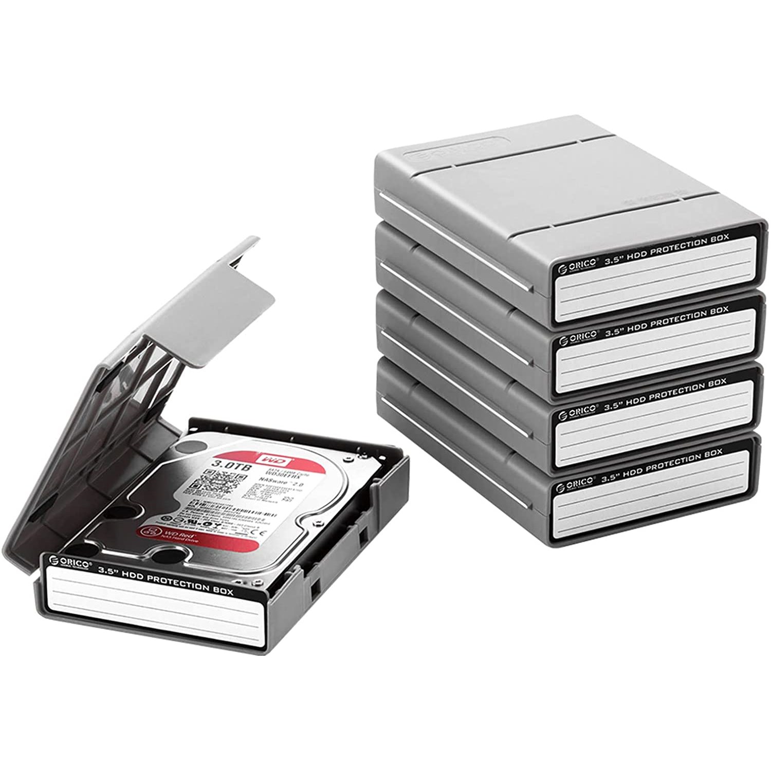 오리코 3.5인치 하드 보관함 블루 5개 PHP-5S, PHP-5S 20,740원