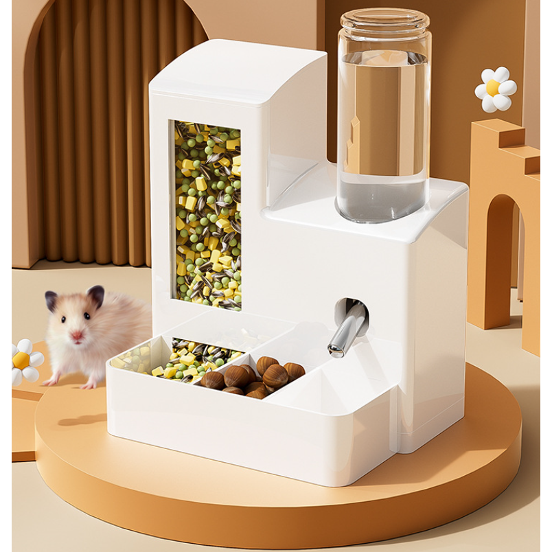 CYLIFE 햄스터 자동 급식기 급수기 소동물급수기 분리 세척가능 일체형 흘림 방지 햄스터은신처급수기 13,000원