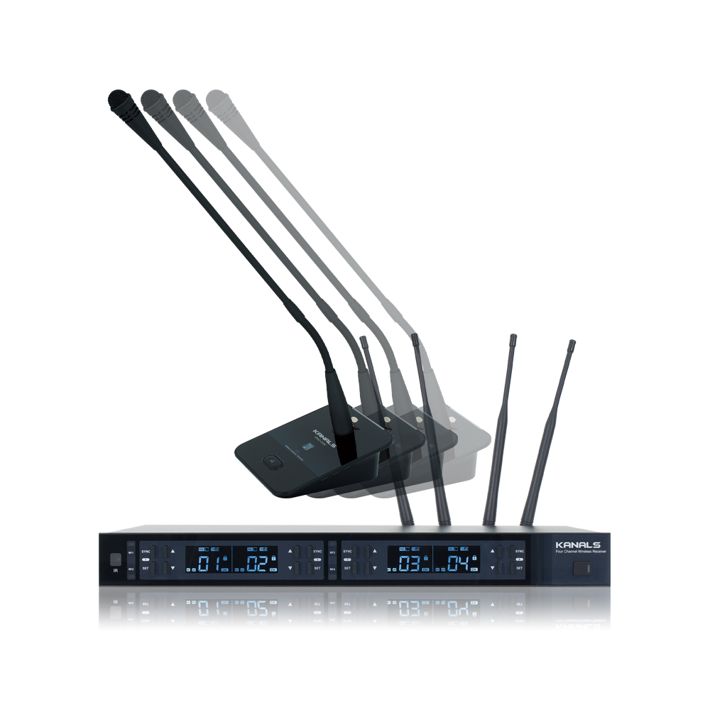 카날스 무선구즈넥마이크 MWG-4500 충전식 강대상 설교용 방송용 탁상용 마이크 1,558,200원