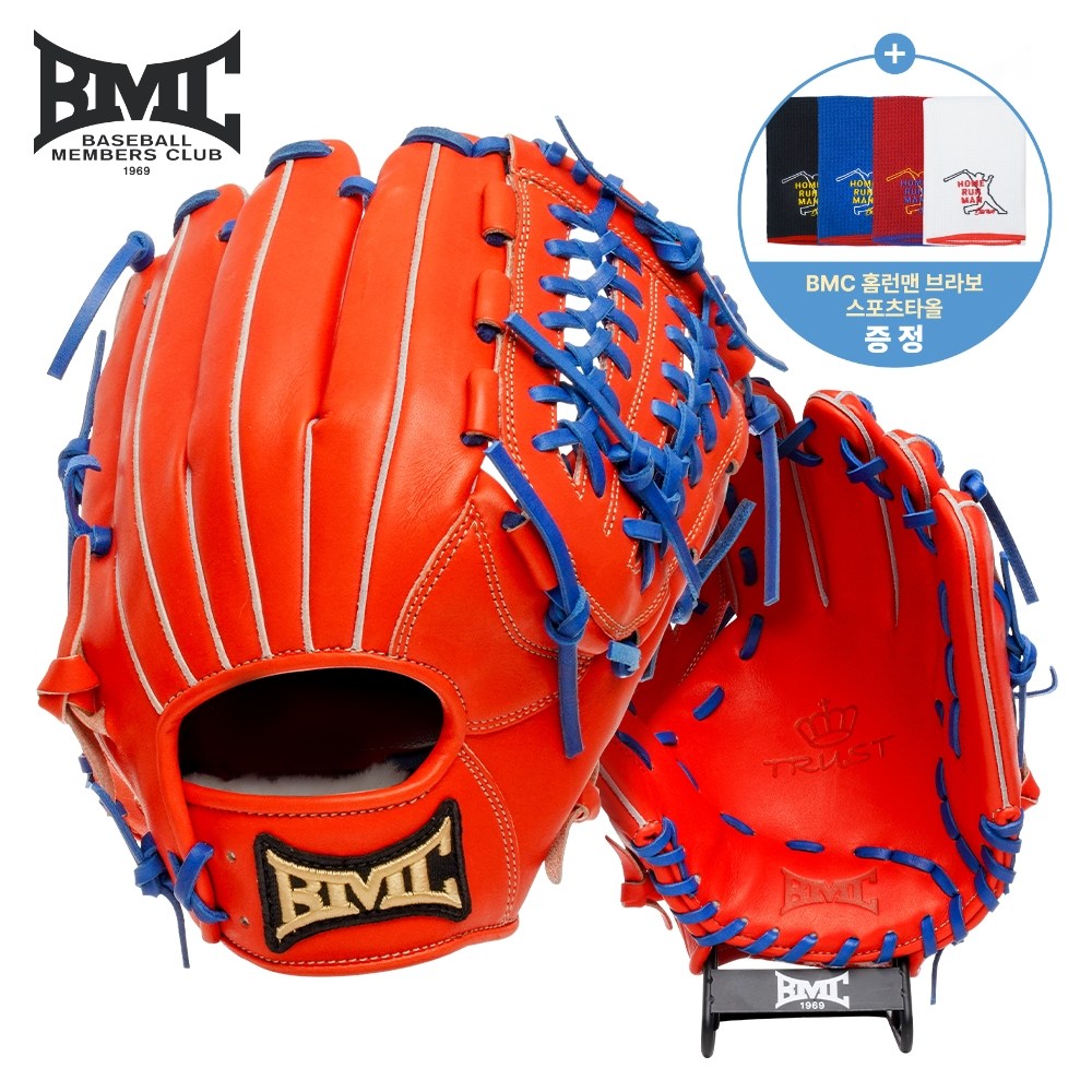 BMC 비엠씨 26년 트러스트 올라운드 글러브 TRU10 US스티어하이드 12인치 스포츠타올 증정 219,000원