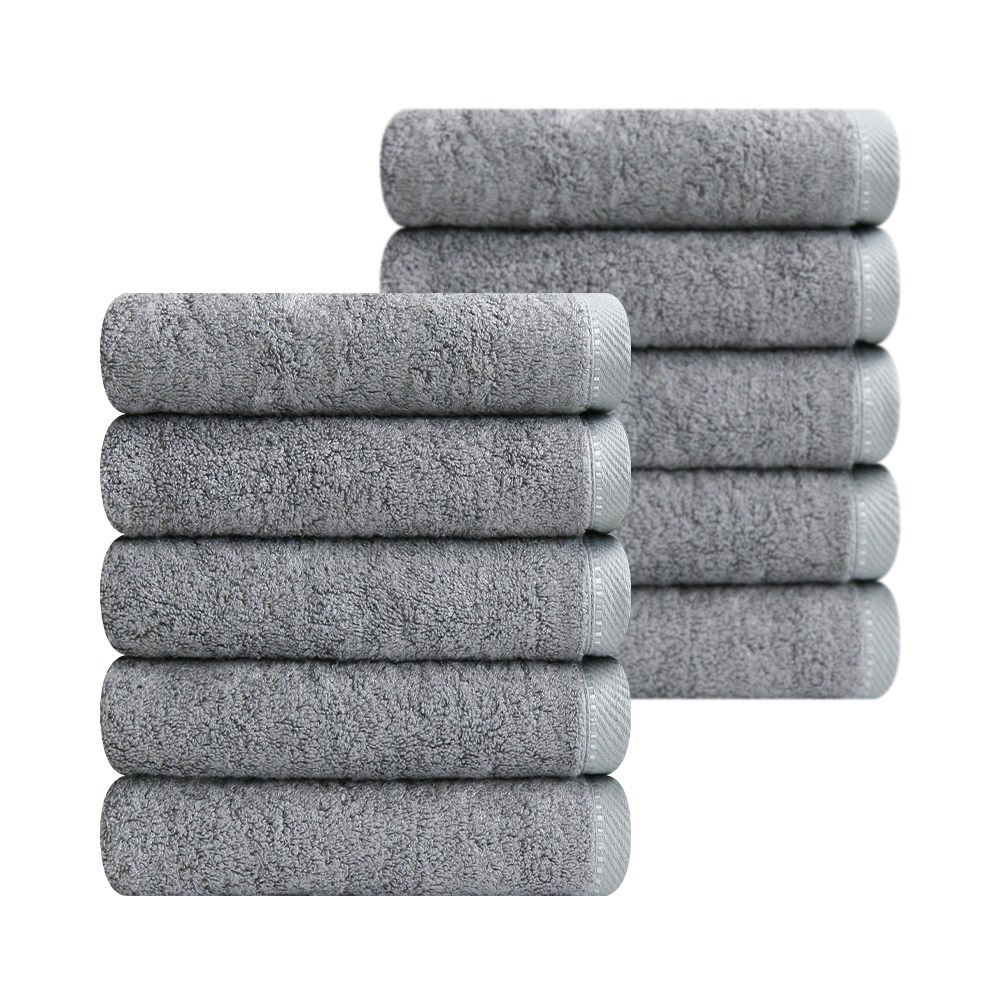 송월타월 솔리드뱀부 200g 고중량 호텔수건, 연회색, 10개 54,000원