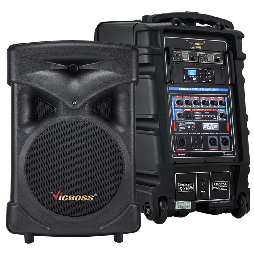 빅보스 PWA-V9002 500W 2채널 충전용앰프 이동식앰프, 핸드+핸드 1,377,000원