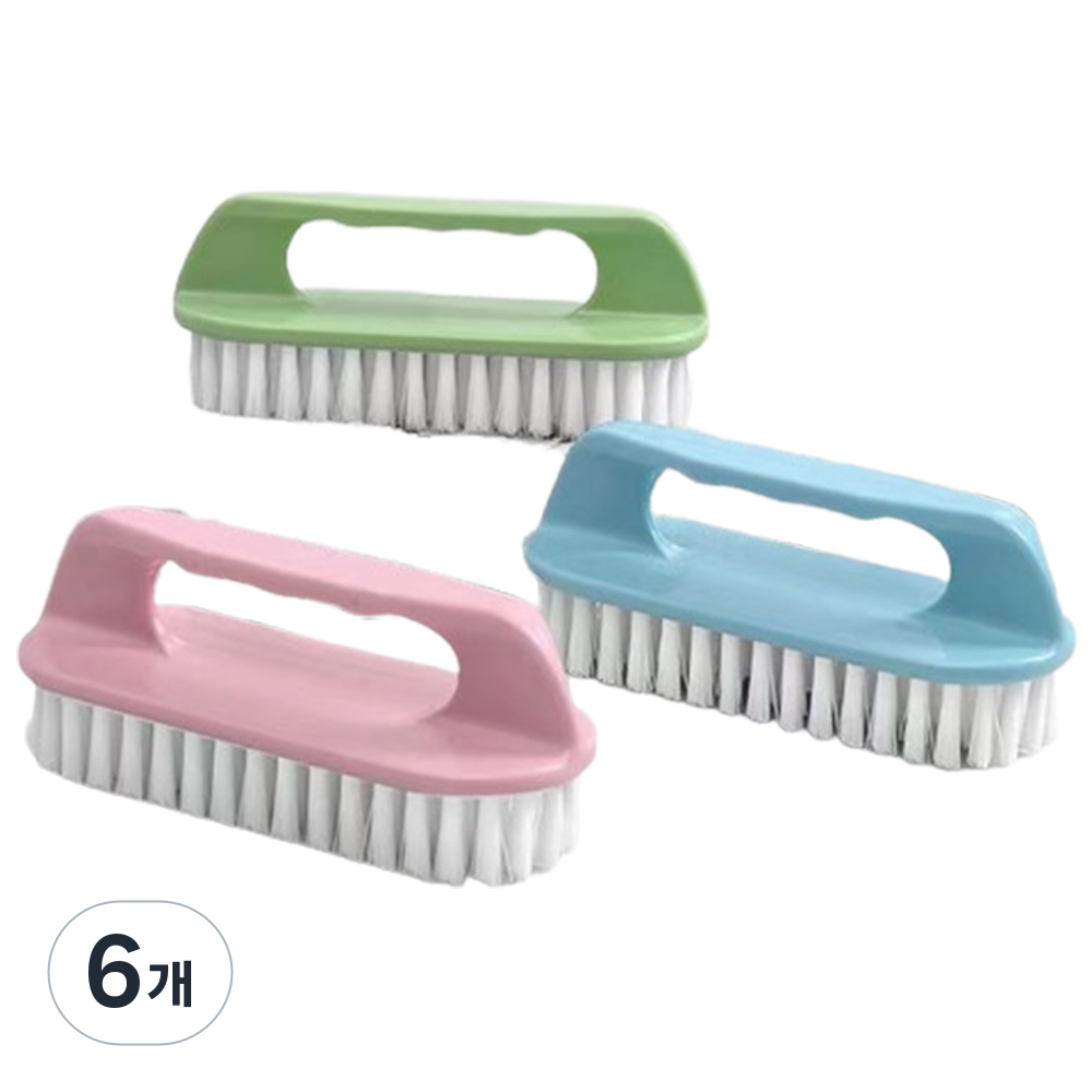 제이팩 다용도 손잡이형 핸드 브러쉬 청소솔, 6개, 혼합 8,600원