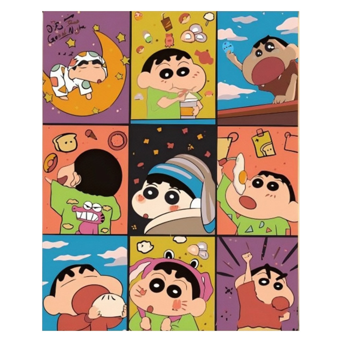 톰앤토미e DIY 유화 추억의 애니메이션 짱구 모음 40*50 사이즈 16,900원