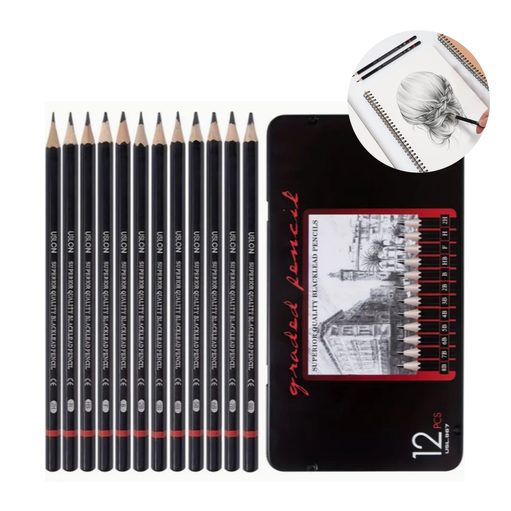 빌픽 전문가용 미술 드로잉 소묘 스케치 크로키 연필 세트 9,900원