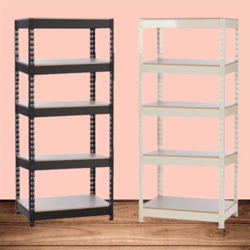 5단 다용도 앵글 선반 가로 500 깊이 300 높이 1500 철제 무볼트 경량랙 76,900원