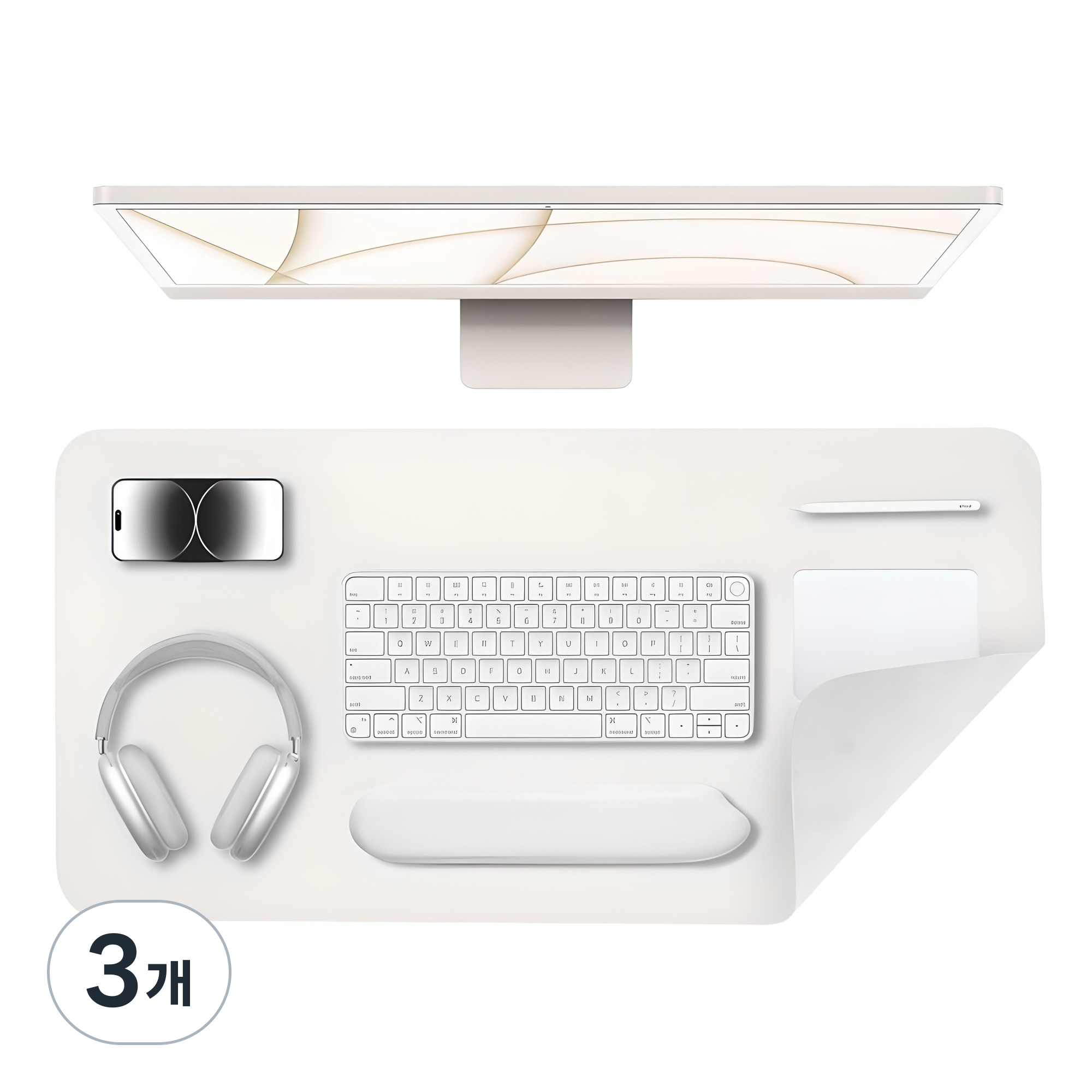 그리디파머스 경량형 가죽 마우스 키보드 책상 장패드 23,700원