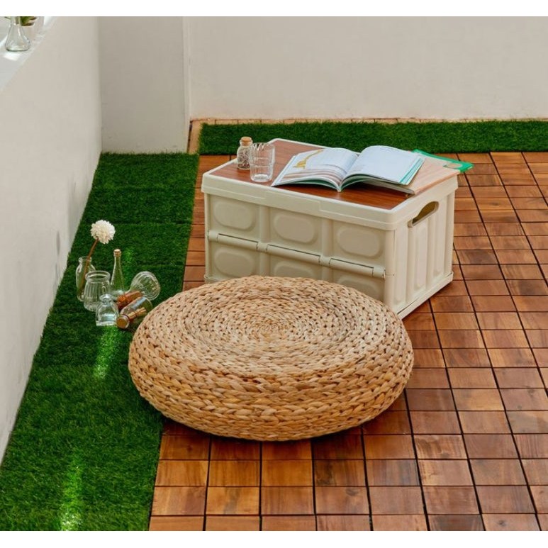 문고리닷컴 아카시아 원목마루 조립식 데크타일 조립마루 9슬롯 월넛색상, 40개, 9슬롯 월넛 78,650원