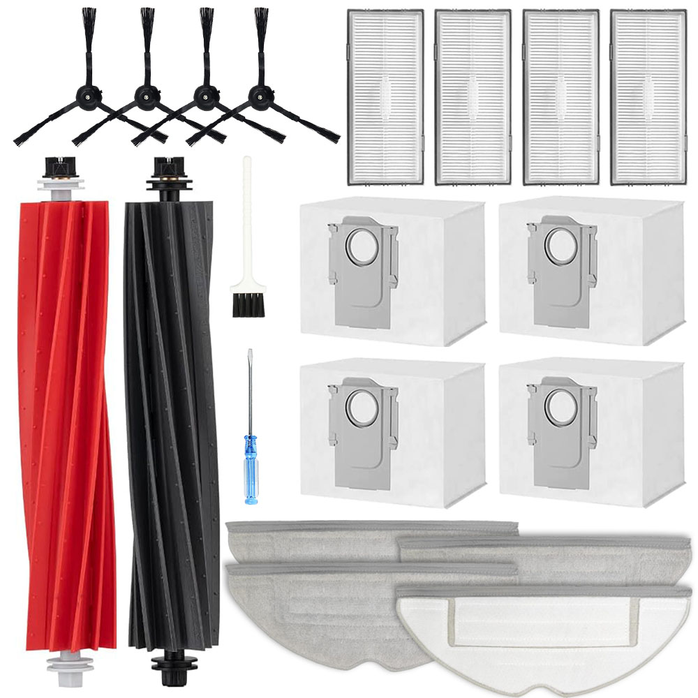 Yivy 로보락 S8 plus 브러쉬 더스트 백 필터 물걸레 호환용 소모품 1세트 20pcs 25,000원