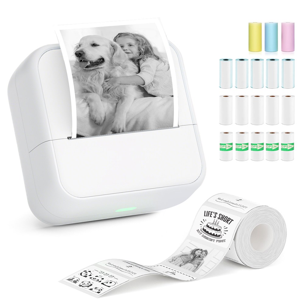 THOUSTA 휴대용 미니 무선 라벨프린터 고화질 블루투스 감열식 가정용 라벨기 34,800원