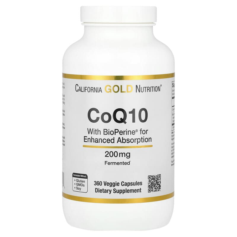 California Gold Nutrition CoQ10 BioPerine® 흑후추추출물 함유 200mg 베지 캡슐 360정 CGN-01427 117,560원