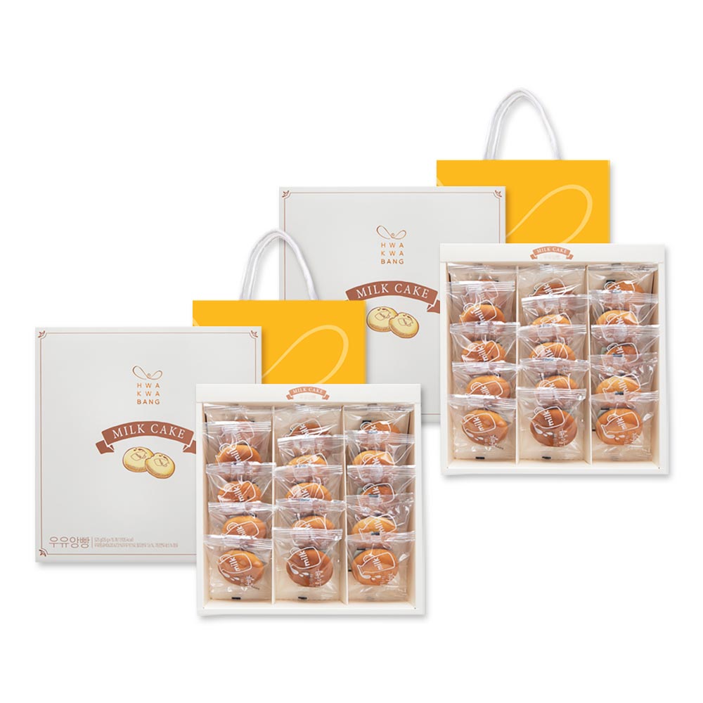 [화과방] 우유앙빵 선물세트 (35g x 15개입) + 쇼핑백 / 우유만주 앙금 29,900원