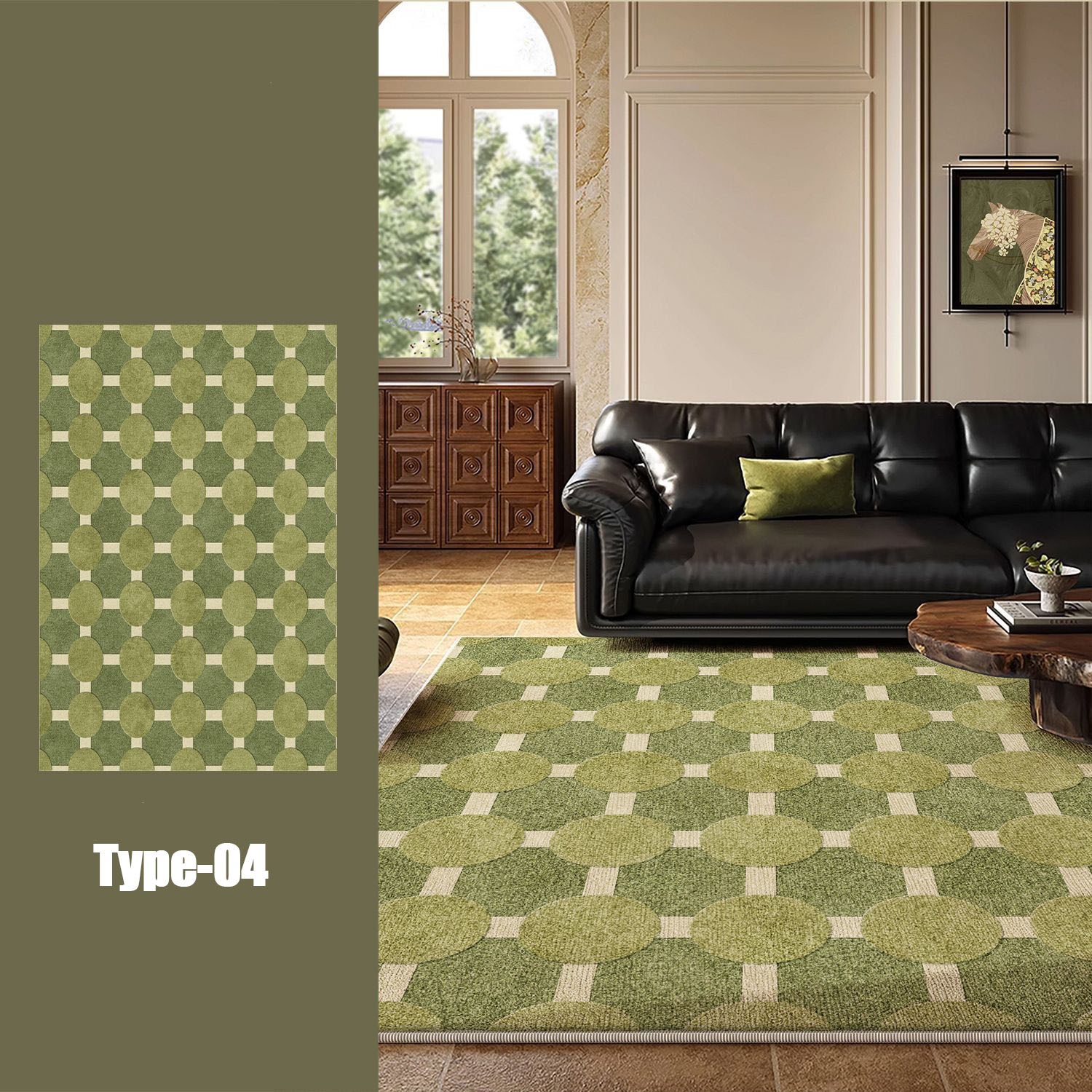 MAKABORO 쉬운 관리 단모 양털 거실 카페트 먼지없는 초대형 러그 매트 카펫 먼지없는 82,500원