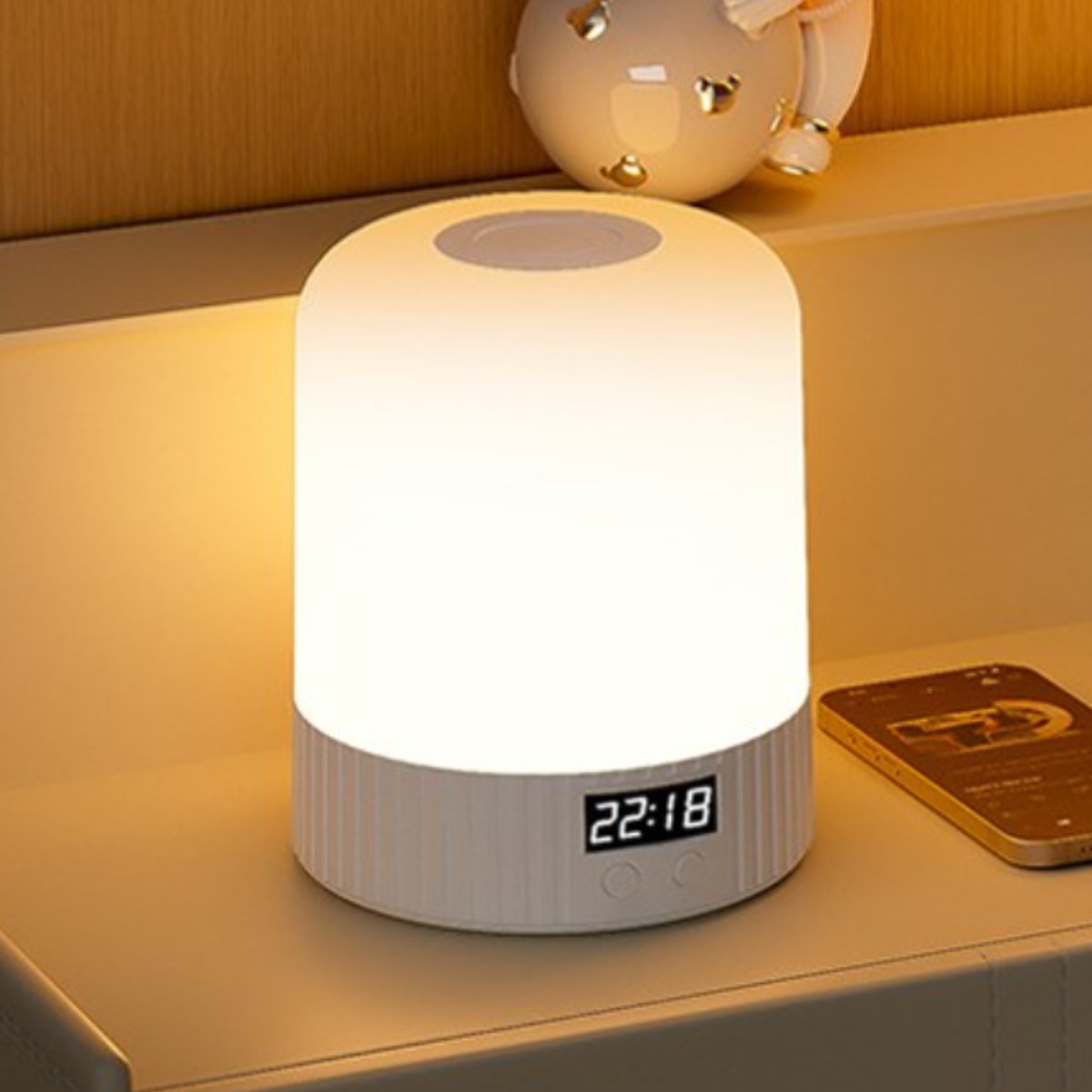 YOPENCE 리모컨형 LED 무드등 타이밍 스위치 수면등 삼색 조절 무선 수면등, 화이트 26,990원