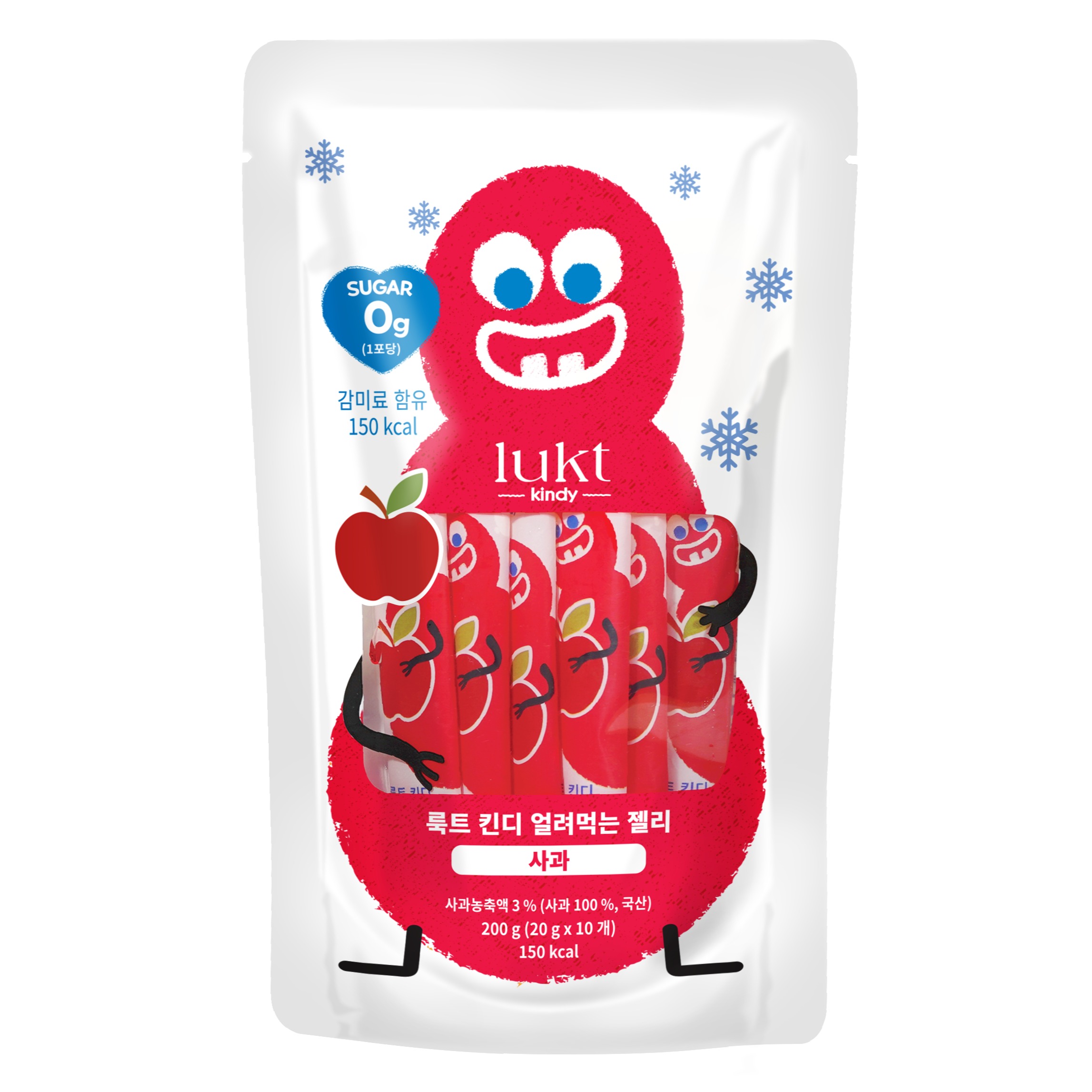 LUKT 킨디 얼려먹는 젤리 10p, 200g, 1개, 사과 11,400원