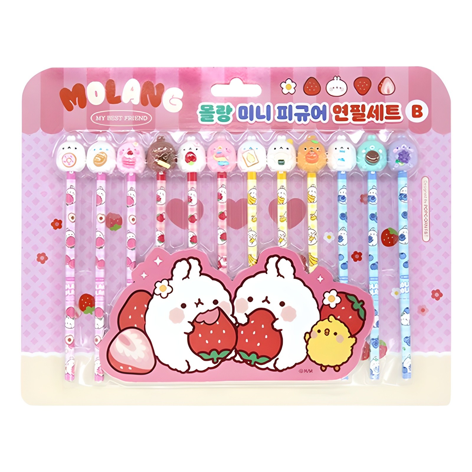 팝콘팬시 몰랑 뉴 피규어 연필세트 2탄 B, 핑크, 12개 5,460원