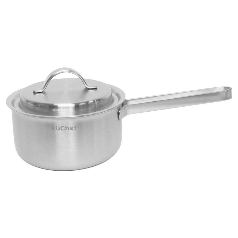 쿠쉐프 인덕션 통5중 스텐 스프 라면용 편수냄비, 16cm, 스테인레스, 1개 49,000원