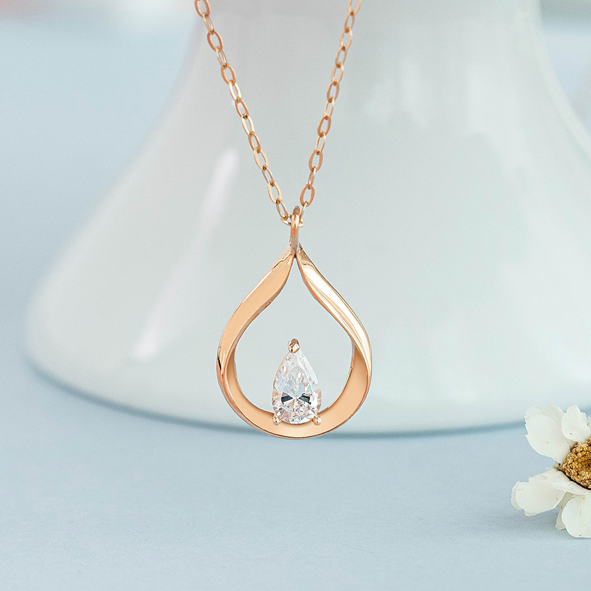 제이로사 14k 18k 목걸이 물방울 퓨어 프린 드롭 여성 데일리 패션 심플 우정 레이어드 여자친구 금 선물 목걸이 342,000원